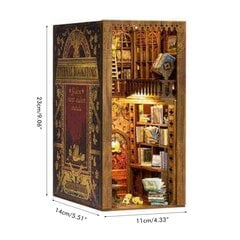 Tee-se-itse kirja Nook Kit 3D Puinen Kirja Malli Palapeli Rakennussarja Kirjahylly Insert Decor Etusivu Pöytäkoristeet hinta ja tiedot | Värityskirjat | hobbyhall.fi