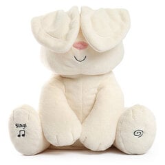 Electric Peek A Boo Laulava Kani Pehmonukke Täytetyt Eläimet Sarjakuva Bunny Pehmolelut hinta ja tiedot | Pehmolelut | hobbyhall.fi