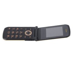 Flip Seniors Phone Big Font Big Screen Kova puhelin Matkapuhelin Ultra Long Standby Dual Card Dual Standby G9000 Gold US 100?240V hinta ja tiedot | Matkapuhelimet | hobbyhall.fi