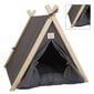 Pet Teepee Teltta Pehmeä Suuri Tila Kannettava Universaali Lemmikki Telttasänky Koirille ja Kissoille Harmaa Harmaa hinta ja tiedot | Teltat | hobbyhall.fi