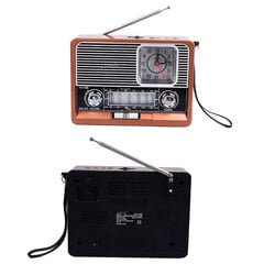 Vintage Radio Monitoiminen AM FM SW Band Kello Taskulamppu Toiminto Retro Bluetooth-kaiutin kotimatkatoimistoon hinta ja tiedot | Kelloradiot ja herätyskellot | hobbyhall.fi