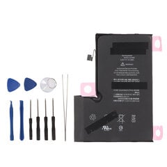 Akku IPhone 12 Pro Max 14,13 Wh 3687 mAh:n suuren kapasiteetin akun vaihto A2410 A2411 A2412 A2342 0 syklin vara-akku hinta ja tiedot | Puhelimen akut | hobbyhall.fi