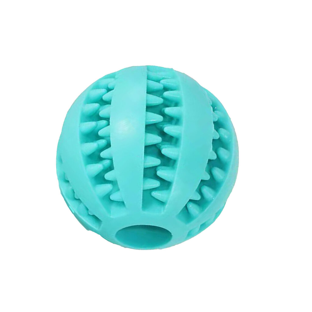 Dog Treat Toy Ball Hampaiden puhdistus Ruoan annostelu Interaktiivinen silikoni Koiran purulelupallo Lemmikkieläimille Vaaleansininen Vaaleansininen hinta ja tiedot | Koiran lelut | hobbyhall.fi