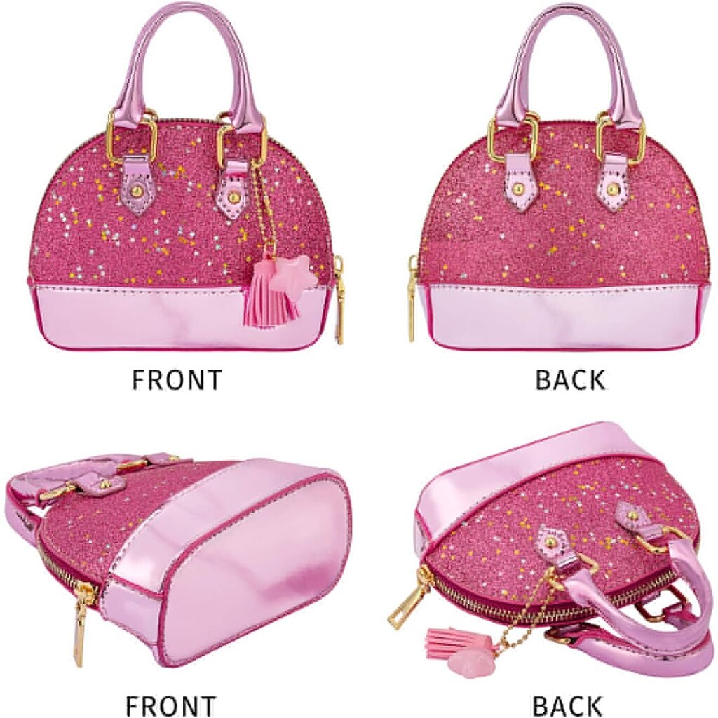 Naisten lompakot, Glitter kukkaro Princess Small Crossbody Dome Muotikukkaro pienille tytöille hinta ja tiedot | Naisten lompakot | hobbyhall.fi