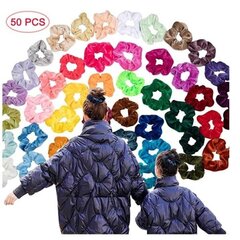 50 pakkauksen Scrunchies hiusnauhat | Velvet | Hiusside | hinta ja tiedot | Hiustarvikkeet | hobbyhall.fi