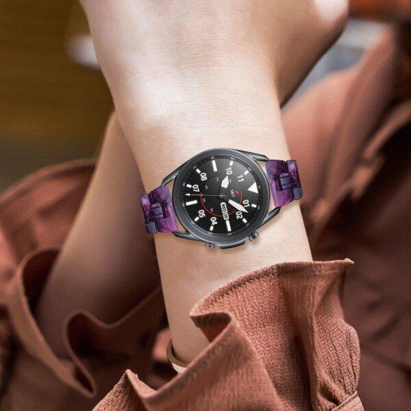 Samsung Galaxy Watch 3 (45mm) hartsinen värikäs kellonauha - Tumma Violetti Mix Purple hinta ja tiedot | Älykellojen ja aktiivisuusrannekkeiden lisätarvikkeet | hobbyhall.fi