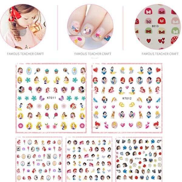 Disney Princess Nail Stickers 170 kynsitarraa hinta ja tiedot | Manikyyri- ja pedikyyritarvikkeet | hobbyhall.fi