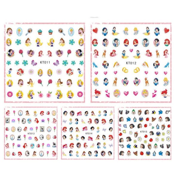 Disney Princess Nail Stickers 170 kynsitarraa hinta ja tiedot | Manikyyri- ja pedikyyritarvikkeet | hobbyhall.fi