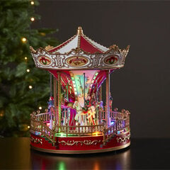 Sisustus Carousel BO 16LED 23.5x28x23.5cm hinta ja tiedot | Joulukoristeet | hobbyhall.fi