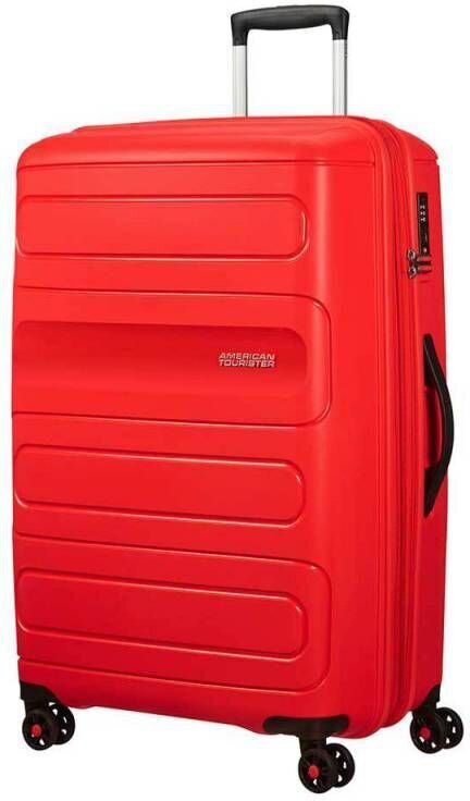 American Tourister iso matkalaukku Sunside Spinner 77 Exp, punainen hinta ja tiedot | Matkalaukut ja matkakassit | hobbyhall.fi