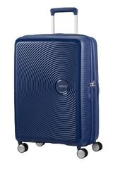 American Tourister keskikokoinen matkalaukku Soundbox Spinner Expandable 67cm, sinine hinta ja tiedot | American Tourister Lapset | hobbyhall.fi