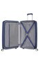 American Tourister keskikokoinen matkalaukku Soundbox Spinner Expandable 67cm, sinine hinta ja tiedot | Matkalaukut ja -kassit | hobbyhall.fi