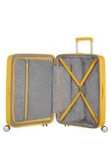 American Tourister iso matkalaukku Soundbox Spinner Expandable 77cm, keltainen hinta ja tiedot | American Tourister Lapset | hobbyhall.fi