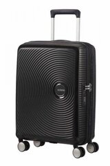 American Tourister keskikokoinen matkalaukku Soundbox Spinner Expandable 67cm, musta hinta ja tiedot | Matkalaukut ja matkakassit | hobbyhall.fi