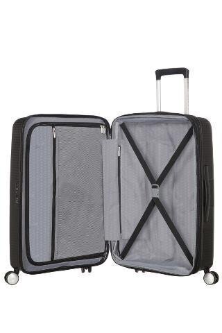 American Tourister iso matkalaukku Soundbox Spinner Expandable 77cm, musta hinta ja tiedot | Matkalaukut ja matkakassit | hobbyhall.fi