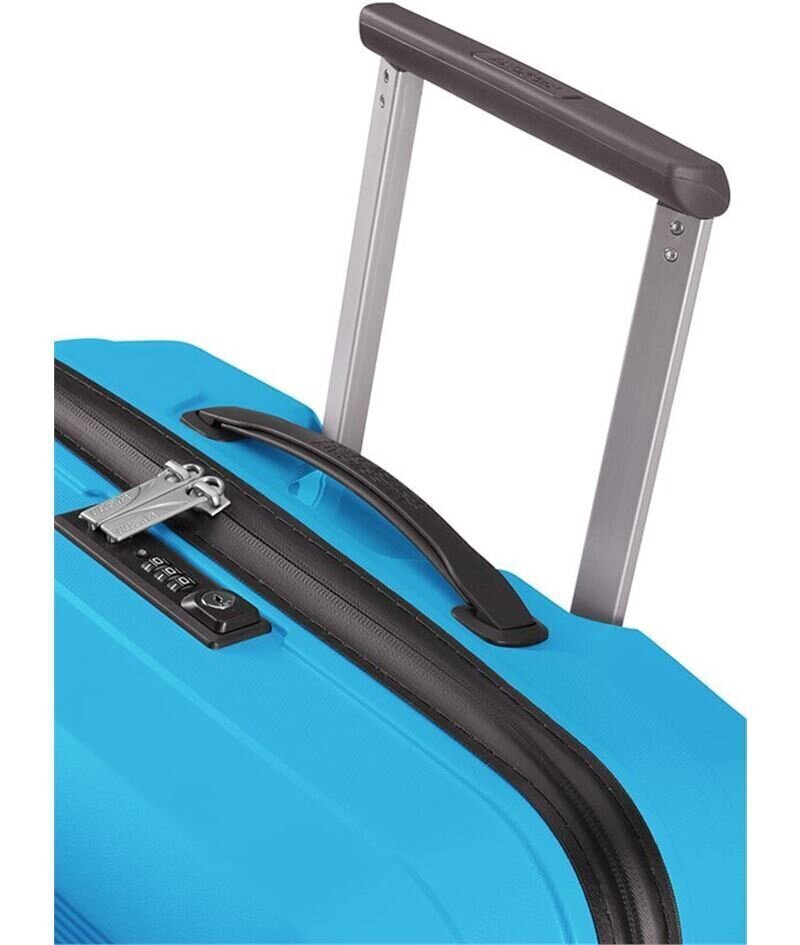 American Tourister keskikokoinen matkalaukku Airconic-Spinner 67/24, sininen hinta ja tiedot | Matkalaukut ja -kassit | hobbyhall.fi
