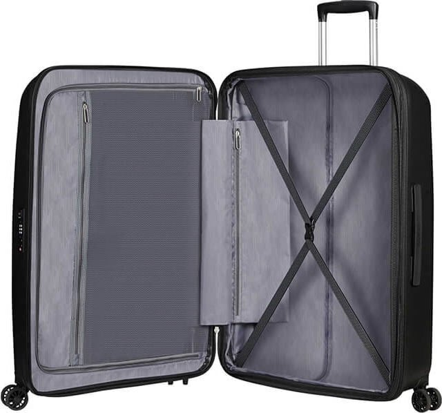 American Tourister iso matkalaukku Bon Air DLX Spinner Expandable 75cm, musta hinta ja tiedot | Matkalaukut ja matkakassit | hobbyhall.fi