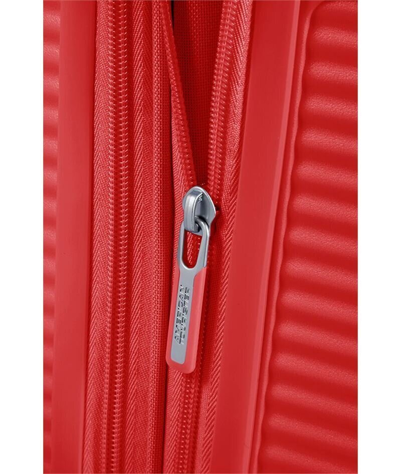American Tourister iso matkalaukku Soundbox Spinner Expandable 77cm, punainen hinta ja tiedot | Matkalaukut ja -kassit | hobbyhall.fi