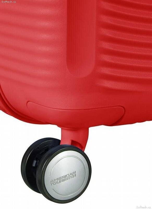 American Tourister lentolaukku Soundbox Spinner Expandable 55cm, punainen hinta ja tiedot | Matkalaukut ja -kassit | hobbyhall.fi