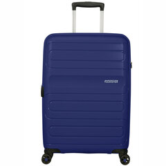 American Tourister keskikokoinen matkalaukku Sunside Spinner 68 Exp, tummansininen hinta ja tiedot | Matkalaukut ja matkakassit | hobbyhall.fi