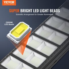 Ripustettava ulko LED-projektori Vevor, 33x80x9 cm, 600W hinta ja tiedot | Puutarha- ja ulkovalot | hobbyhall.fi