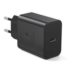 Pikalaturi 45W Samsung USB-C:lle + 2M USB C -kaapeli - EU - Musta hinta ja tiedot | Paristolaturit | hobbyhall.fi