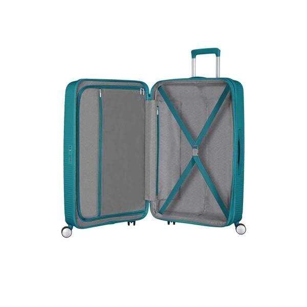 American Tourister iso matkalaukku Soundbox Spinner Expandable 77cm, vihreä hinta ja tiedot | Matkalaukut ja -kassit | hobbyhall.fi