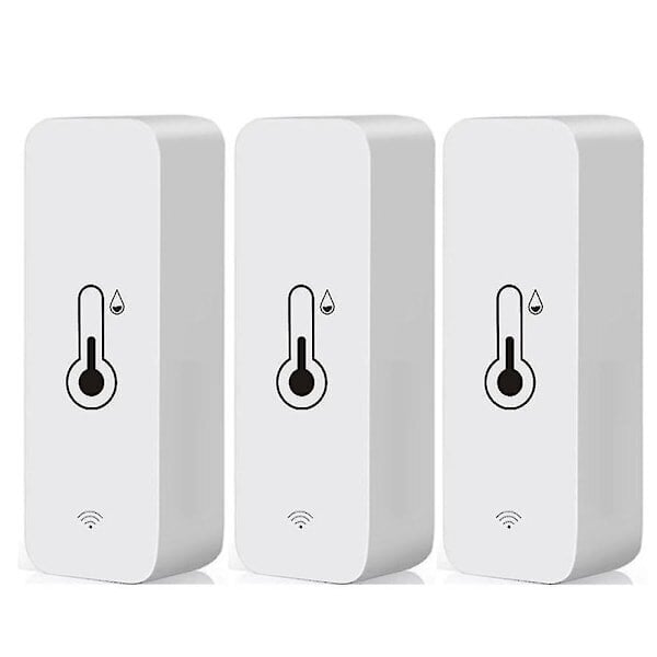 3x Tuya Wifi sisälämpötila- ja kosteusanturi lämpömittari kosteusmittari hinta ja tiedot | Muut huonekalutarvikkeet | hobbyhall.fi