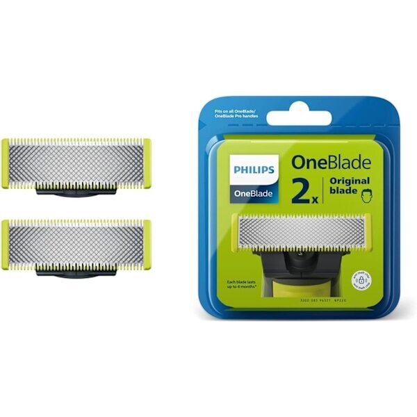 Philips OneBlade Replacement 2-pack QP220/50 hinta ja tiedot | Parranajo ja karvanpoisto | hobbyhall.fi