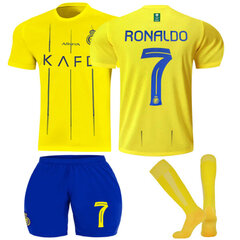 23-24 Al-Nassr FC jalkapallopaidat nro 7 Ronaldo HOME aikuisten XS hinta ja tiedot | Jalkapallovaatteet ja -varusteet | hobbyhall.fi