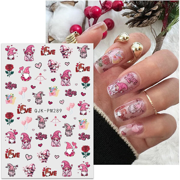 Jouluiset kynsitarrat 10 arkkia Nail Art Tarrat Tarrat Itseliimautuvat Nail Art Tarrat Kynsikoristelut Kynnet Asusteet hinta ja tiedot | Manikyyri- ja pedikyyritarvikkeet | hobbyhall.fi