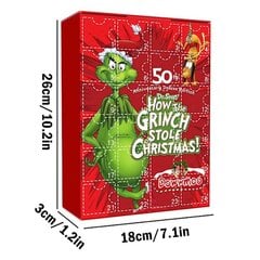 Grinch Blind Box Akryyli joulukuusen koristelu 24 päivän Glinki Elk Festival kalenteri Sälelaatikon ripustus tyyppi B hinta ja tiedot | Joulukoristeet | hobbyhall.fi