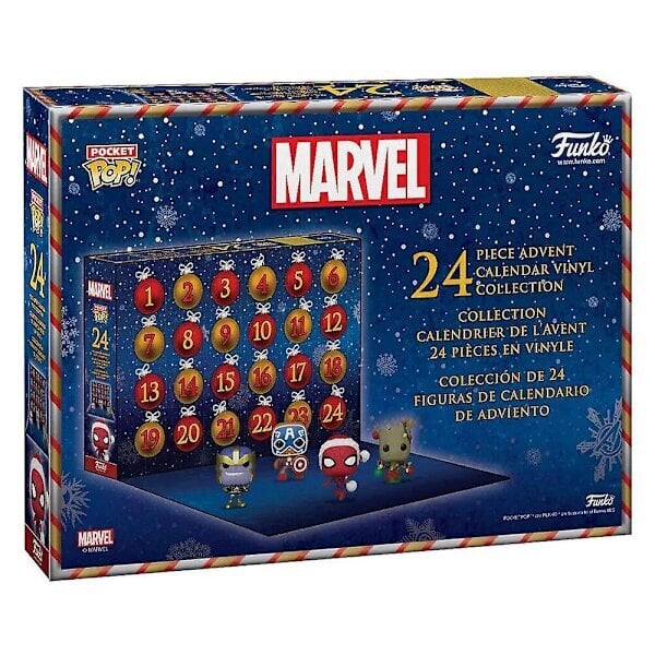 Pocket Pop Advent Calendar Marvel Holiday 2023 - 24 minihahmoa hinta ja tiedot | Joulukoristeet | hobbyhall.fi