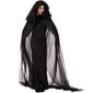 Party Women Anime Cosplay Halloween Witch viitta puku Musta W Viittapuku Viittapuku XL hinta ja tiedot | Naamiaisasut | hobbyhall.fi