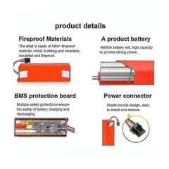 Brr-2p4s-5200s 14,4v 5200mah robottipölynimurin vaihtoakku mallille S55 S60 S65 S50 S51 S5 [DB] hinta ja tiedot | Pölynimureiden lisätarvikkeet | hobbyhall.fi