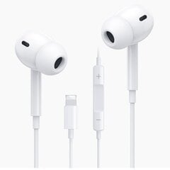 TG 2-PACK iPhone Kuulokkeet Lightning Microphone Bluetooth White hinta ja tiedot | Kuulokkeet | hobbyhall.fi