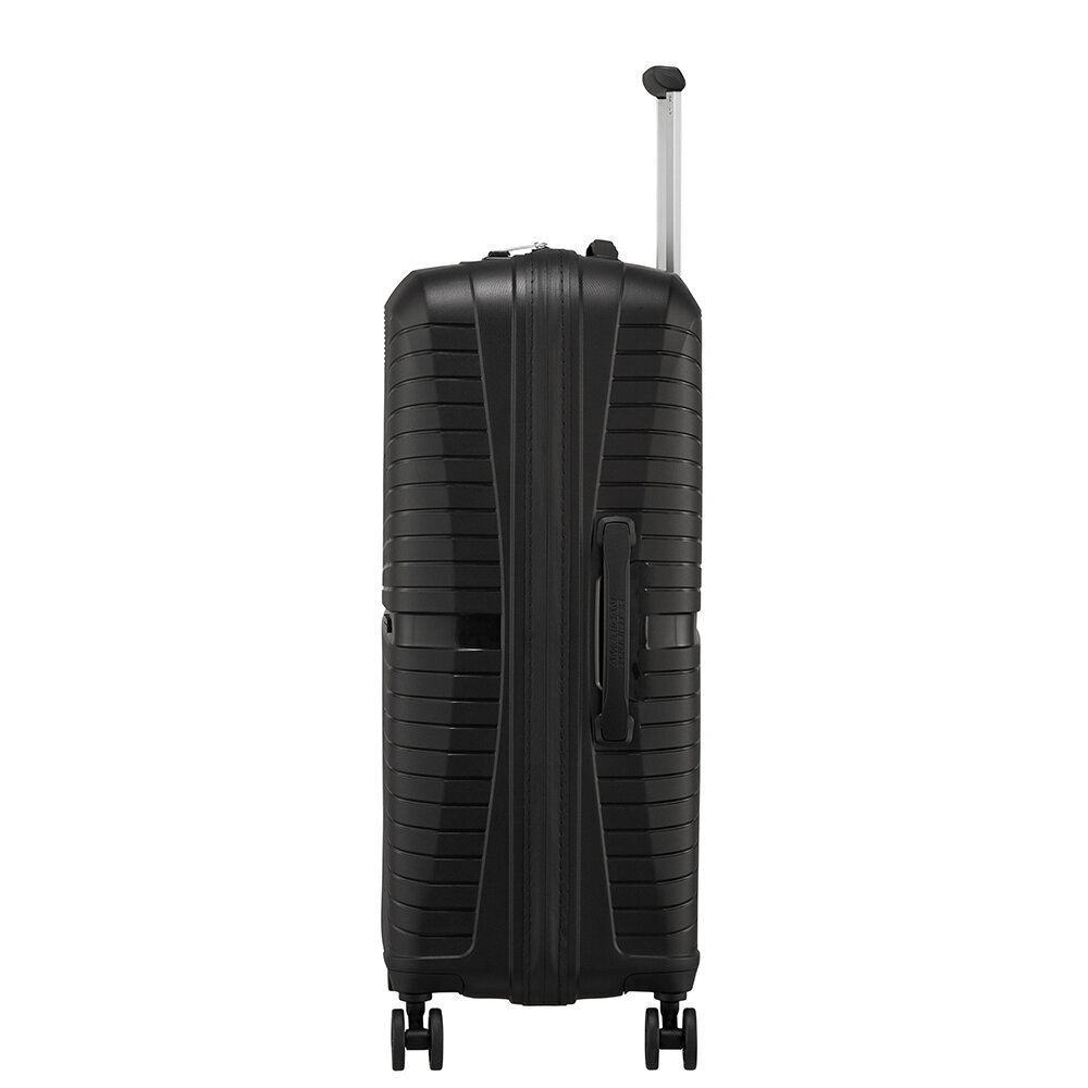 American Tourister keskikokoinen matkalaukku Airconic-Spinner 67/24, musta hinta ja tiedot | Matkalaukut ja -kassit | hobbyhall.fi