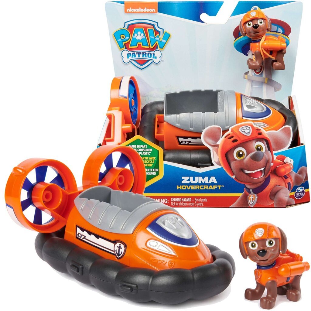 Zuma Paw Patrol 2in1 ekologisella ilmatyynylaudalla hinta ja tiedot | Poikien lelut | hobbyhall.fi