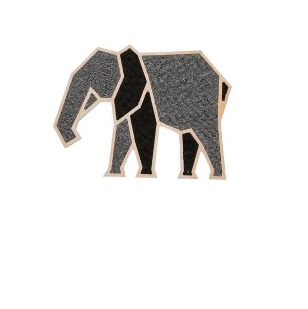 Scratcher Trixie Elephant, 40x30x1,5 cm, harmaa/musta hinta ja tiedot | Raapimispuut ja kiipeilypuut | hobbyhall.fi