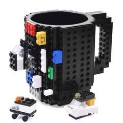 Creative muki Lego-palikoille, musta, 350 ml hinta ja tiedot | Lasit, mukit ja kannut | hobbyhall.fi