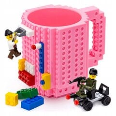 Creative muki Lego-palikoille, pinkki, 350 ml hinta ja tiedot | Lasit, mukit ja kannut | hobbyhall.fi