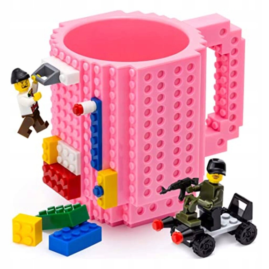 Creative muki Lego-palikoille, pinkki, 350 ml hinta ja tiedot | Lasit, mukit ja kannut | hobbyhall.fi