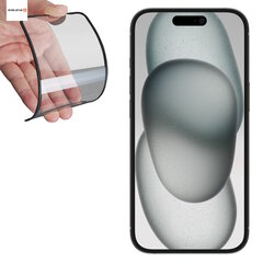 Evelatus Kumi Reunus Anti-Särö 3D Lasia Apple iPhone 15 Japanilainen Liima Musta hinta ja tiedot | Näytönsuojakalvot ja -lasit | hobbyhall.fi