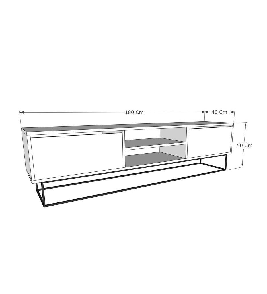 TV-taso Asir Escape 180, harmaa hinta ja tiedot | TV-tasot | hobbyhall.fi