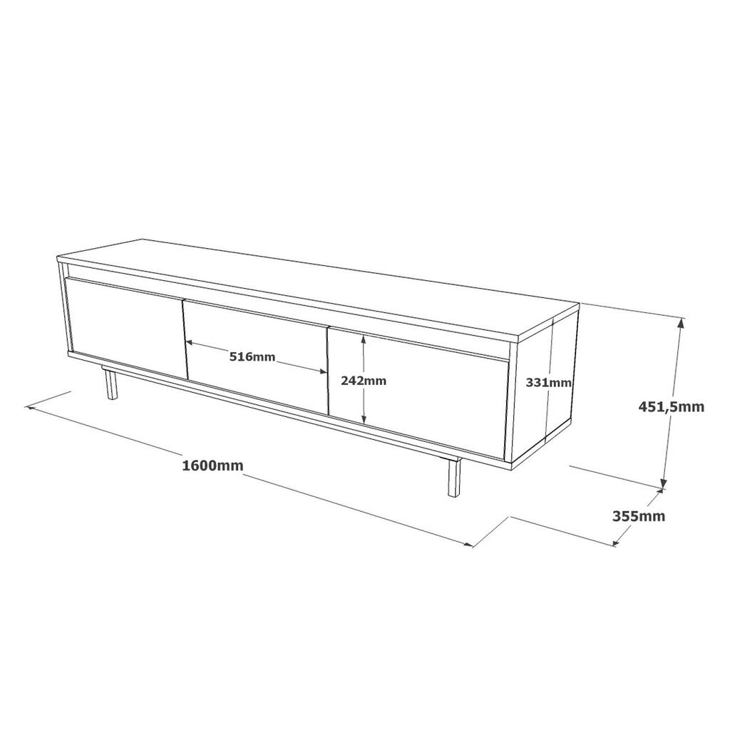 TV-pöytä LV1-KL hinta ja tiedot | TV-tasot | hobbyhall.fi