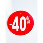 Alennustarrat "40%" - pyöreä, paperi. Saatavana halkaisija - 50 mm tai 120 mm tai 250 mm. Pakkaus 10 kpl hinta ja tiedot | Toimistotarvikkeet | hobbyhall.fi