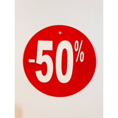 Alennustarrat "50%" - pyöreä, paperi. Saatavana halkaisija - 50 mm tai 120 mm tai 250 mm. Pakkaus 10 kpl hinta ja tiedot | Toimistotarvikkeet | hobbyhall.fi