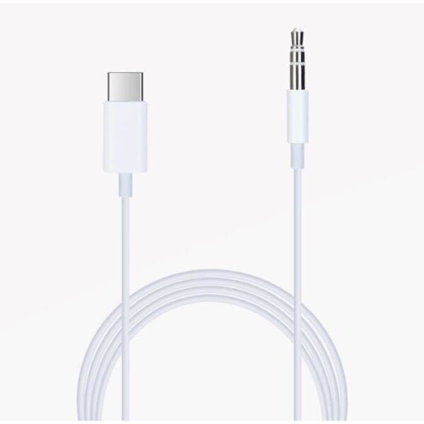 USB Type-C – 3,5 mm:n liitinsovitinkaapeli Realme V13:lle 5G Plug and Play -kaapeli kuulokkeille, autoradiolle… Vit hinta ja tiedot | Puhelimen lisätarvikkeet | hobbyhall.fi