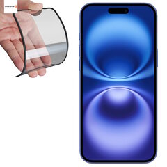 Evelatus Kumi Reunus Anti-Särö 3D Lasia Apple iPhone 16 Plus Japanilainen Liima Musta hinta ja tiedot | Näytönsuojakalvot ja -lasit | hobbyhall.fi