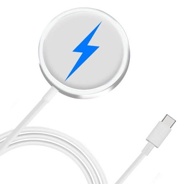 Laturitelakka iPhonelle 15W USB-C Magneettinen langaton Hopea hinta ja tiedot | Koteloiden lisätarvikkeet | hobbyhall.fi